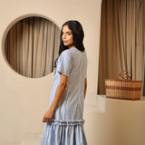 Lake Striped Bow Midi