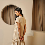Tuscan Striped Bow Midi