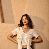 Bow Sherbet Cropped Top