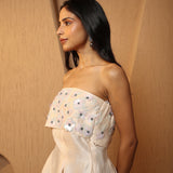 Strapless Sherbet Embellished Top
