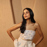 Strapless Sherbet Embellished Top