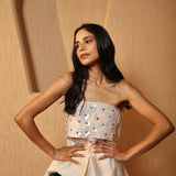 Strapless Sherbet Embellished Top