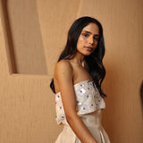 Strapless Sherbet Embellished Top