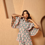 Pastel Mirage Scalloped Shirt