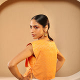 Tangerine Paneled Jacket
