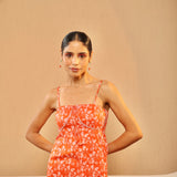 Orange Soda Strappy Midi