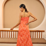 Orange Soda Strappy Midi