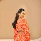 Orange Soda Waist Cut-out Top