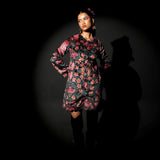 Midnight Bloom Scalloped Jacket