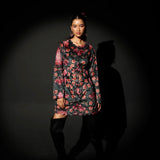 Midnight Bloom Scalloped Jacket