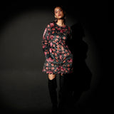 Midnight Bloom Scalloped Jacket