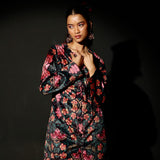 Midnight Bloom Scalloped Jacket