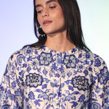 Blue Ivy Embroidered Belted Midi