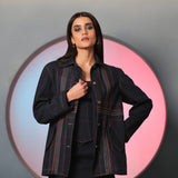 Starlit Galaxy Oversized Denim Jacket