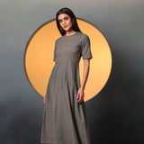 Denim Bias Studded Midi