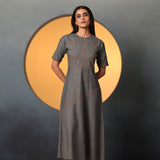 Denim Bias Studded Midi