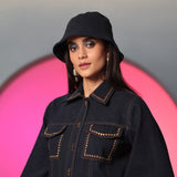 Dark Wash Denim Bucket Hat