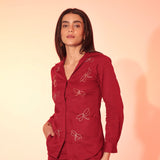 Burgundy Firefly Co-Ord Set