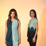 Lapis Lazuli Smocked Waistcoat