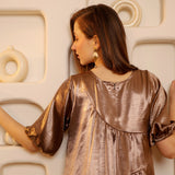 Coffee Bias Mini Dress