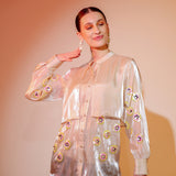 Fluid Organza Sequin Shirt