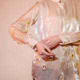Fluid Organza Sequin Shirt