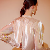 Fluid Organza Sequin Shirt