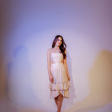 Pastel Sherbet Strappy Midi Dress