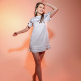 Powder Blue Layered Dress