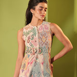 Pastel Cloud Lace Waistcoat