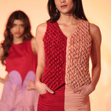 Rose Quartz Smocked Waistcoat