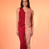 Rose Quartz Smocked Waistcoat