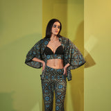 Nocturnal Embellished Cinched Shirt