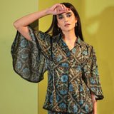 Nocturnal Embellished Cinched Shirt
