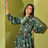 Rainforest Embellished Belted Mini