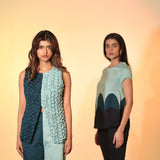 Lapis Lazuli Smocked Waistcoat