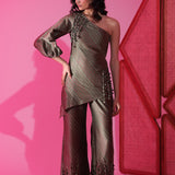 Olive Fringe Bottoms