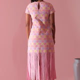 Gingham Sorbet Fringe Dress