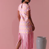 Gingham Sorbet Fringe Dress