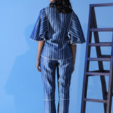 Winged Embroidered Cinched Co-ord