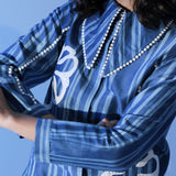 Blue Bloom Stripe Co-ord