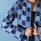 Blue Jean Lattice Coat