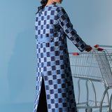Blue Jean Lattice Coat
