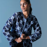 Blue Jean Lattice Coat