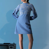 Blue Drift Mini Dress