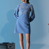Blue Drift Mini Dress