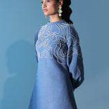 Blue Drift Mini Dress