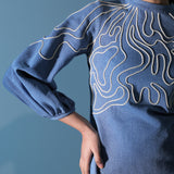 Blue Drift Mini Dress