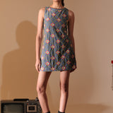 Daisy Lattice Shift Dress