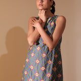 Daisy Lattice Shift Dress